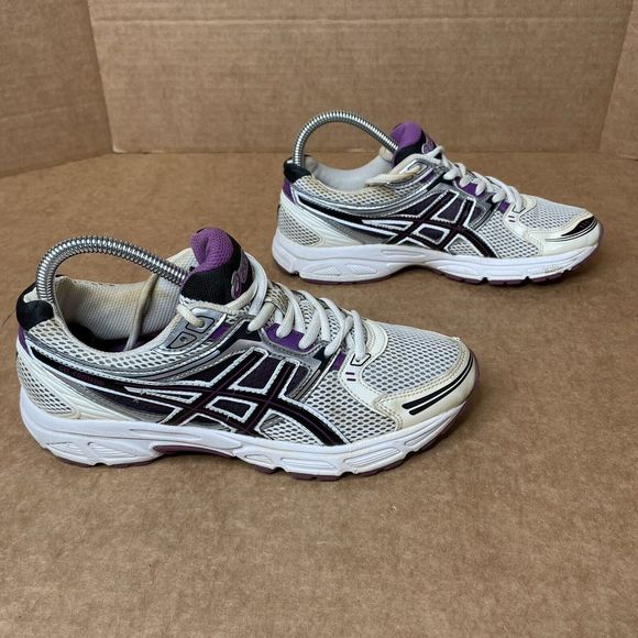 Asics Womens Gel Contend T2N8N White Running Shoes Sneakers Size 7.5 - Picture 2 of 10